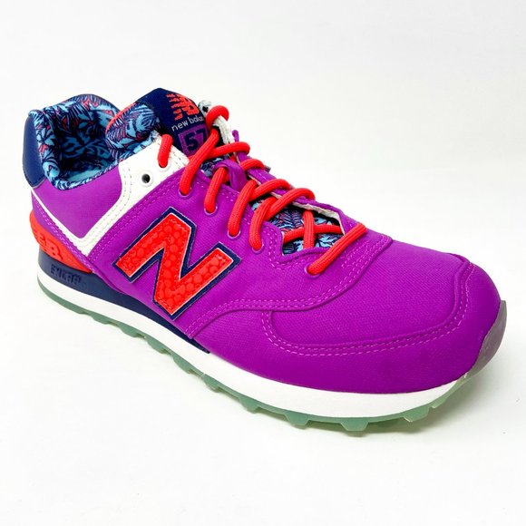 New Balance 574 Classic Luau Voltage Violet Womens Casual Shoes WL574ILB - Picture 2 of 5